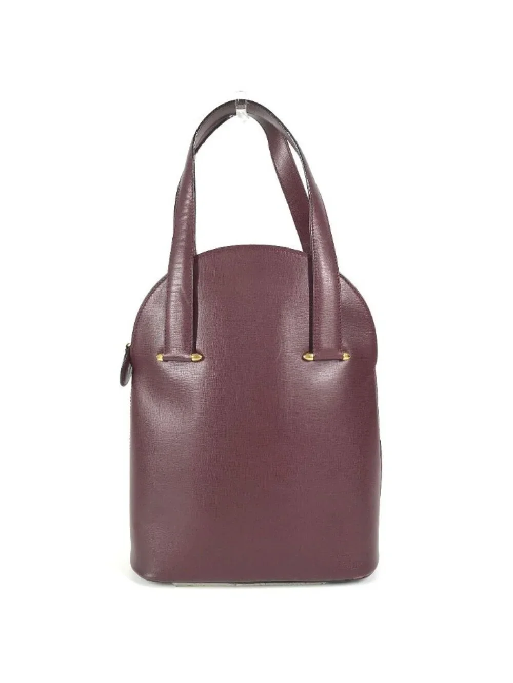 Cartier Shoulder Bag Logo Leather Bordeaux